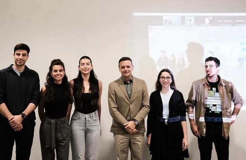 CALT team along with the mayor of Athens ALT